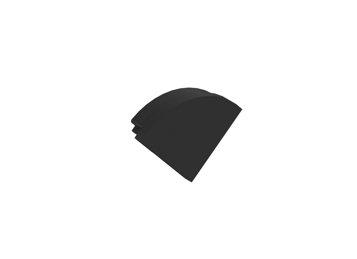 Боковая  глухая заглушка для профиля Donolux DNCAP18503RAL9005