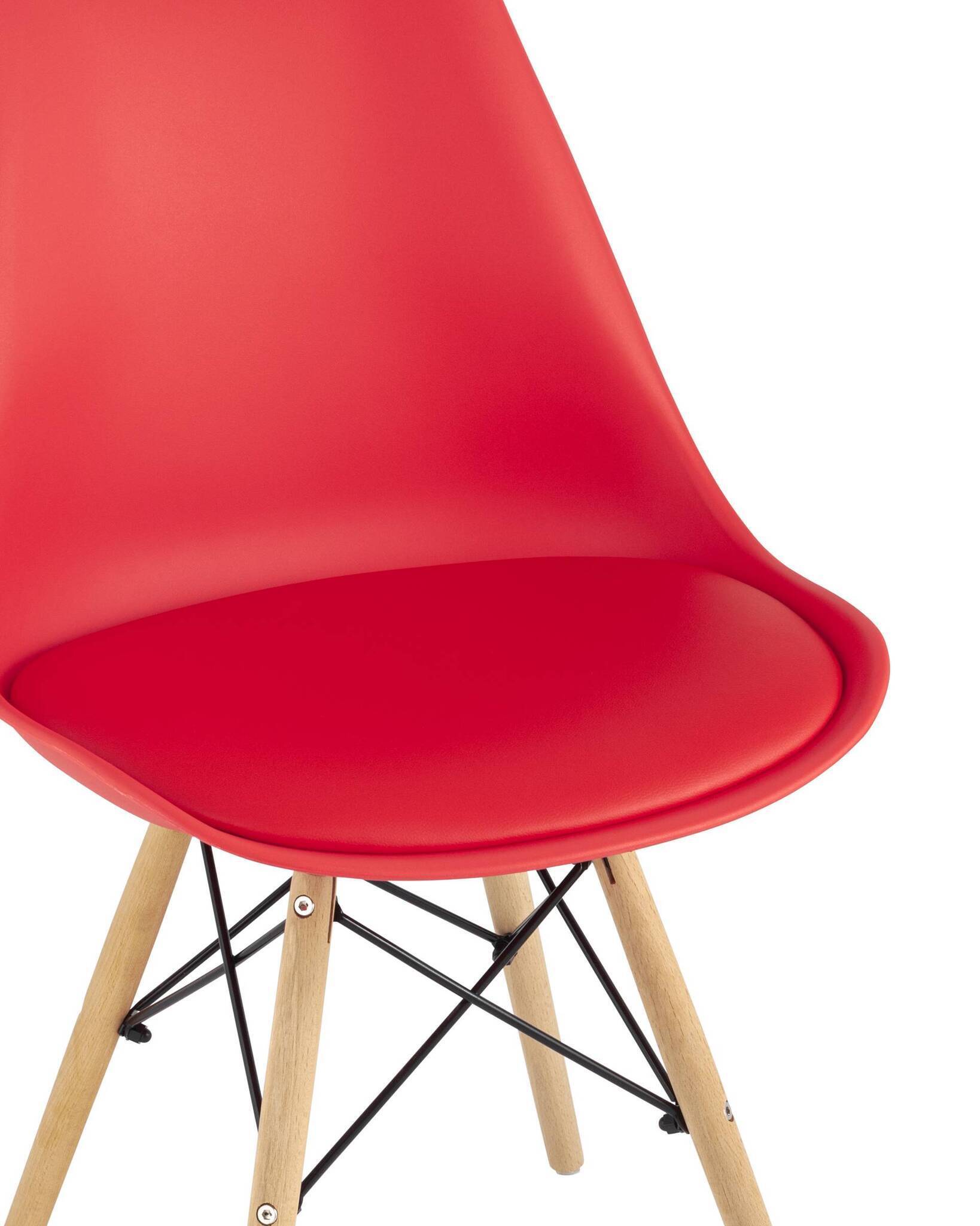 Стул Eames Soft красный Stool Group