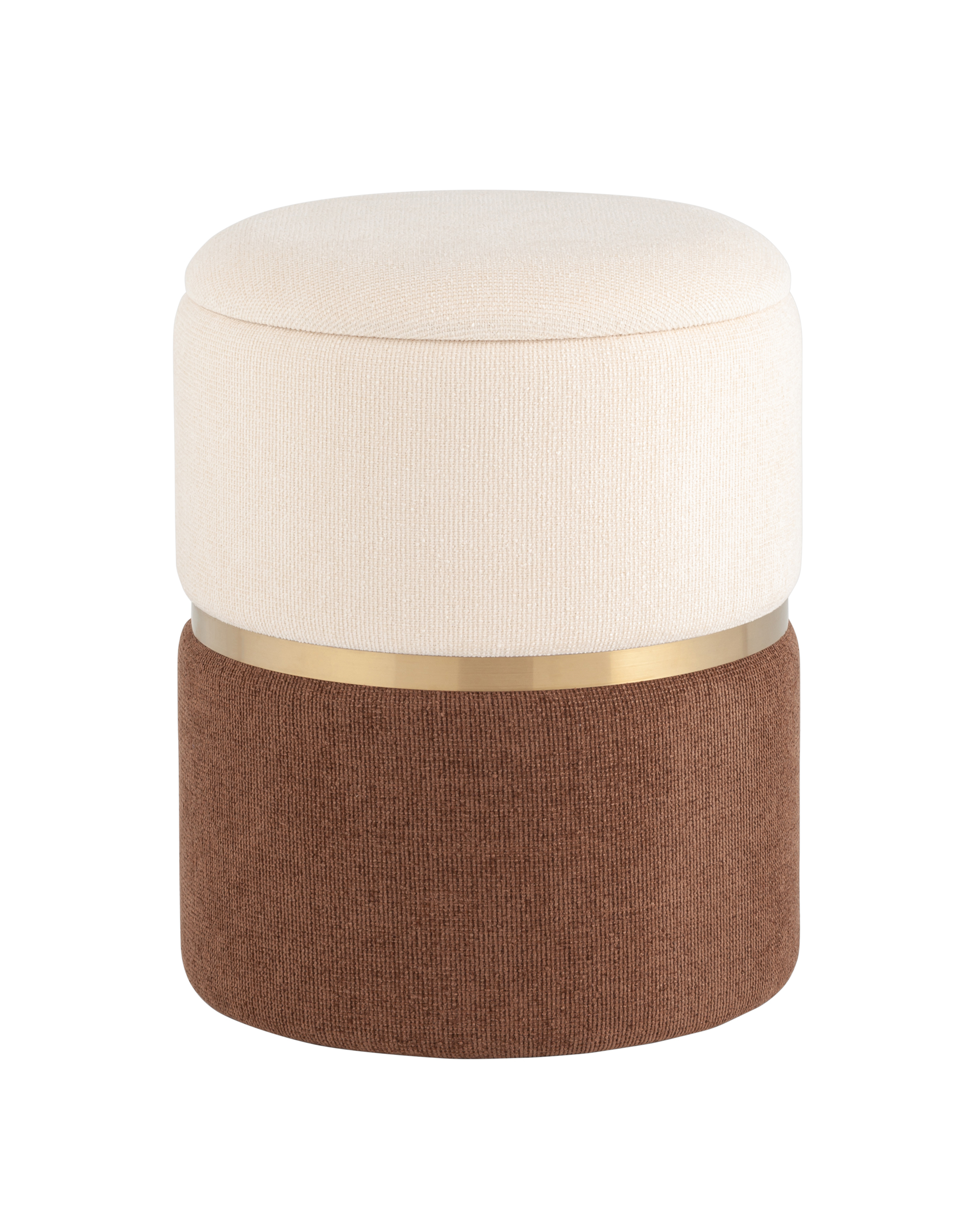 Пуф Кэрри с ящиком шенилл коричневый Stool Group
