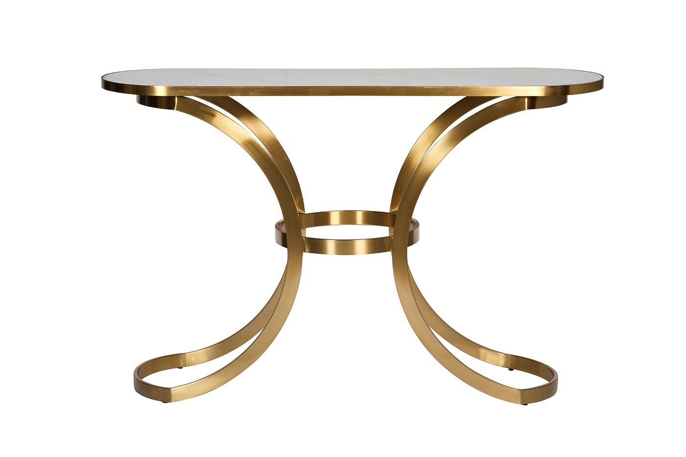 Консоль со стеклянной столешницей под мрамор Garda Decor 19-OA-6431