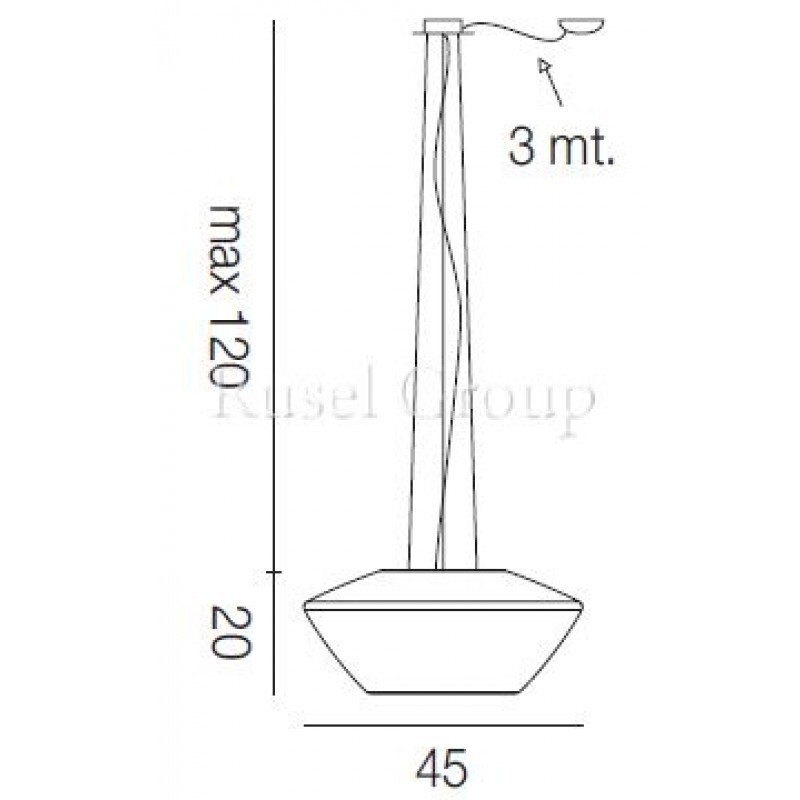 Подвесной светильник Vistosi NEBULA SP D1