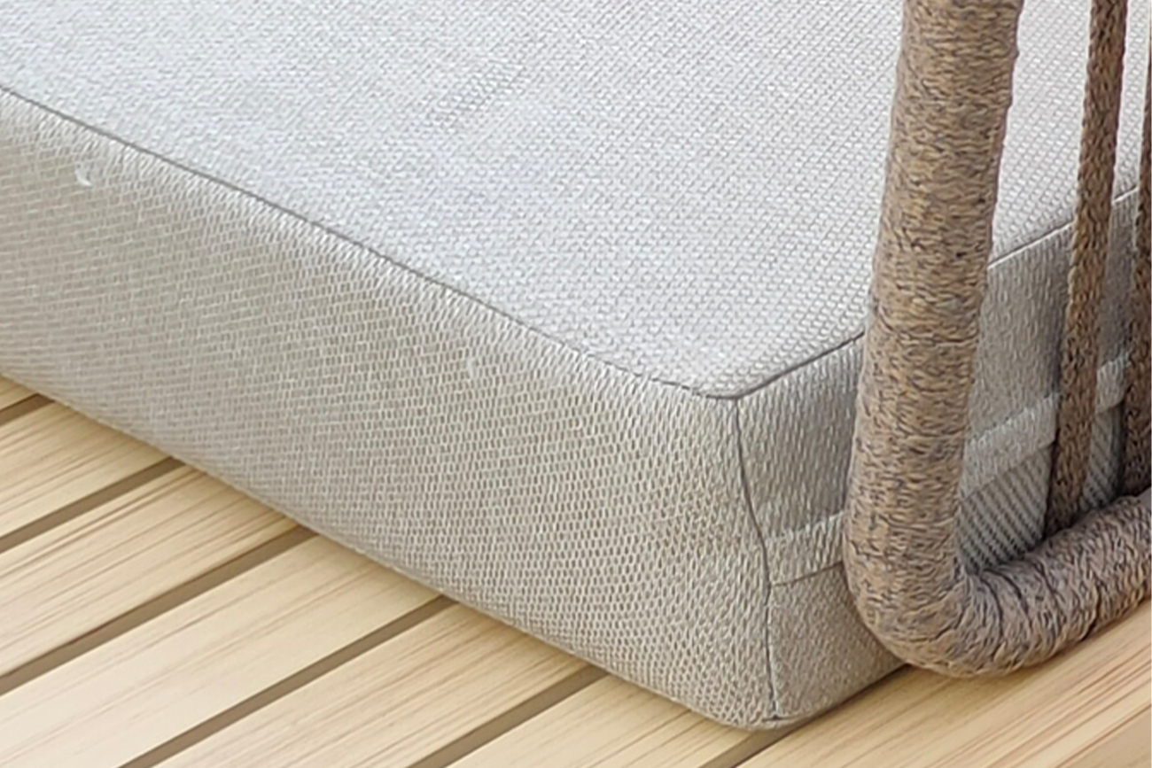 Диван Bayley трехместный левосторонний уличный серый Garda Decor 129KN-03047