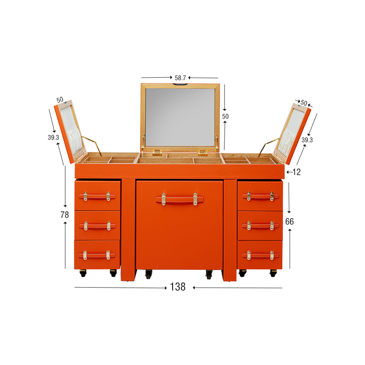 Столик туалетный Monaco Orange KARE 70940