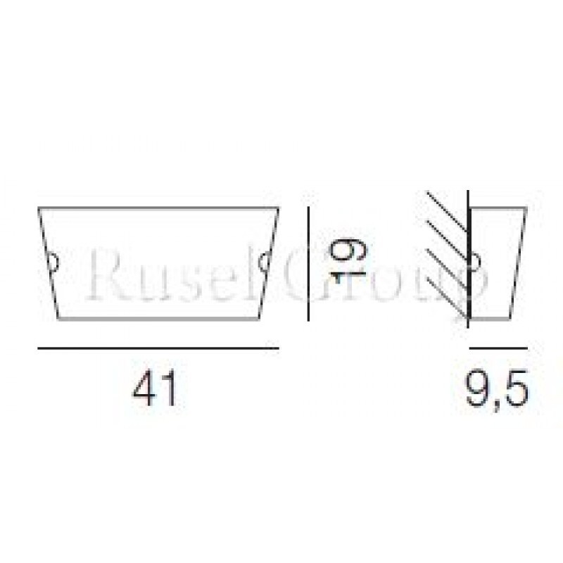 Настенный светильник Vistosi ALIKI AP M