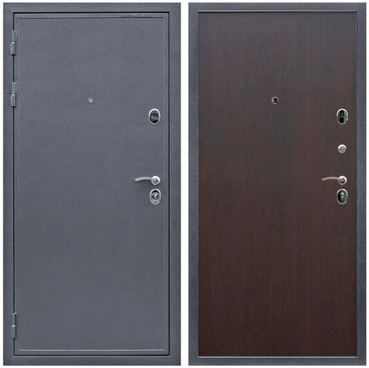 Дверь входная Graf Престиж Антик серебро / МДФ 6 мм ПЭ Венге