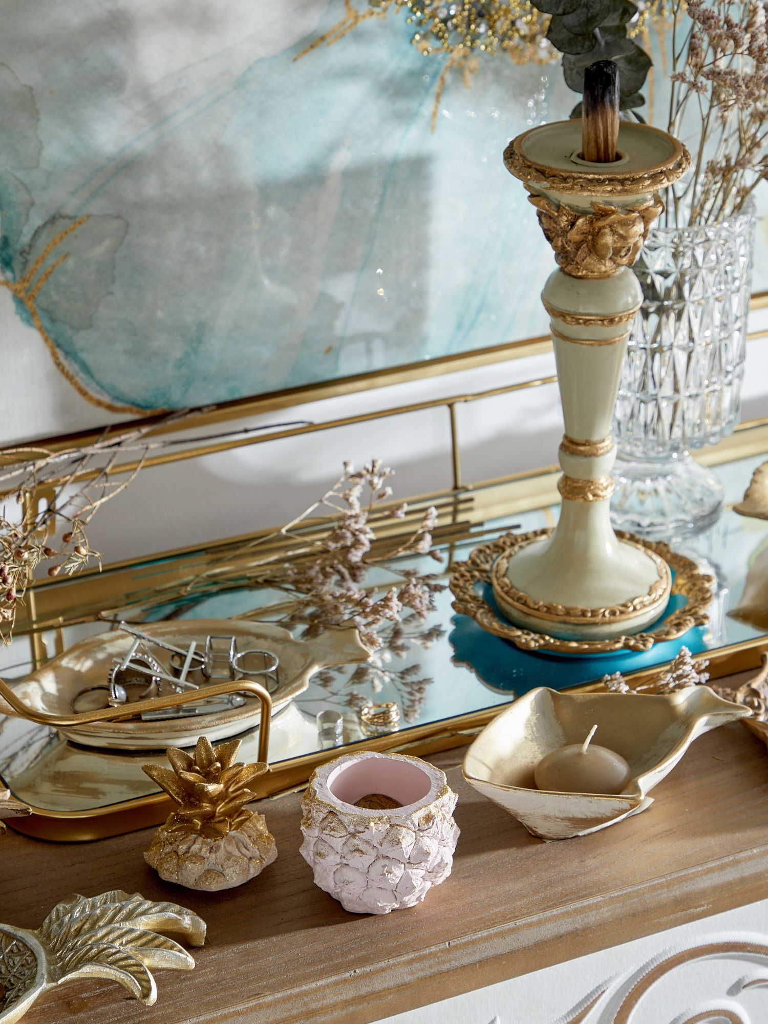 Шкатулка Розовый ананас, под старину Glasar 28-254