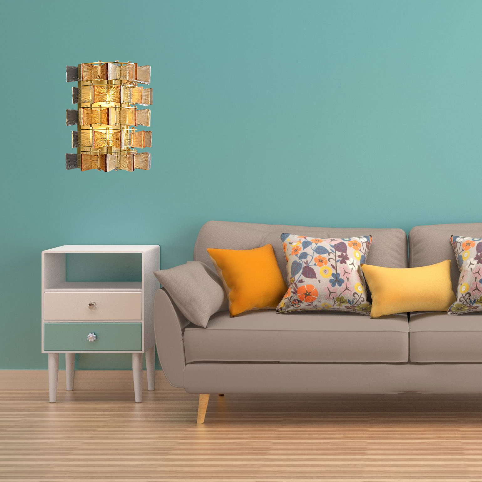 Бра DEXTER WALL Blue L by ImperiumLoft