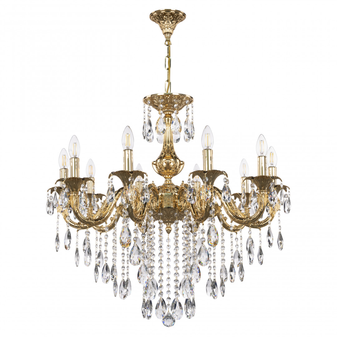 Люстра с хрустальными подвесками AL79101/10/250 B G Bohemia Ivele Crystal