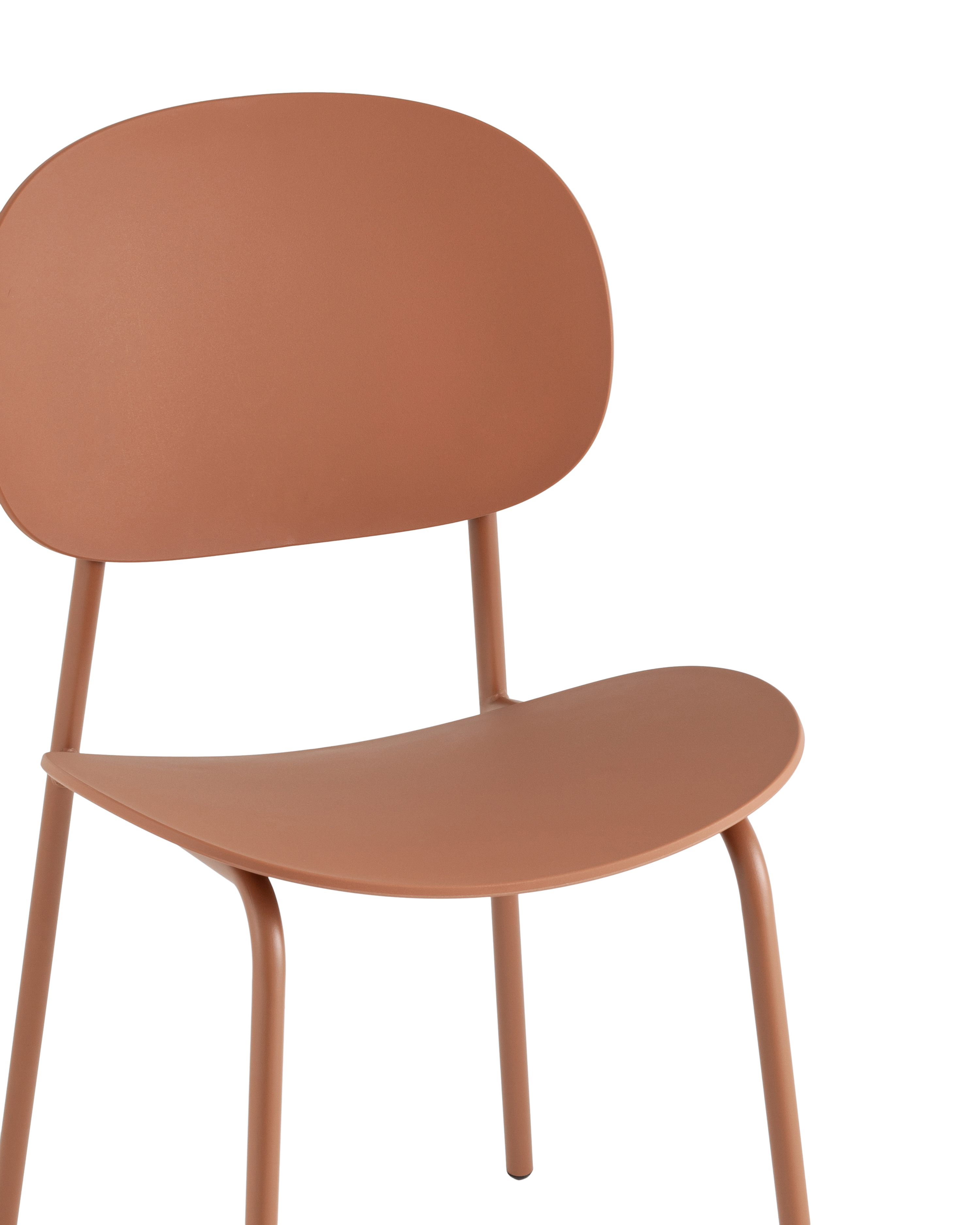 Стул Edie пластик коричневый Stool Group