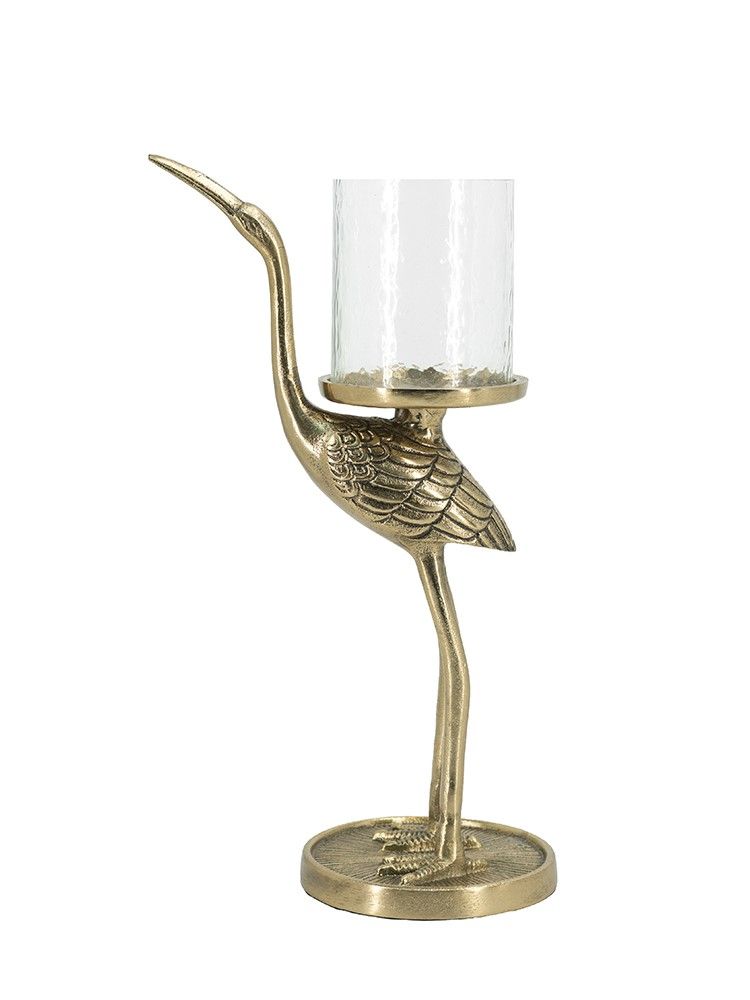 Подсвечник настольный Журавль Glasar 86869