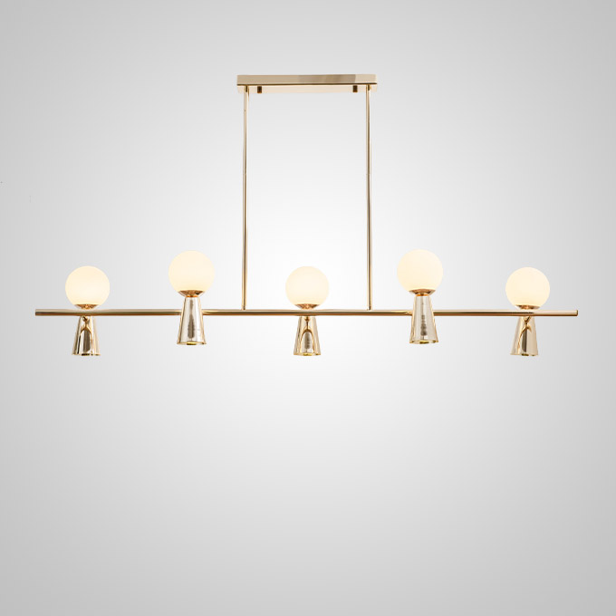 Потолочный светильник ABELINA LONG L10 Gold White by ImperiumLoft