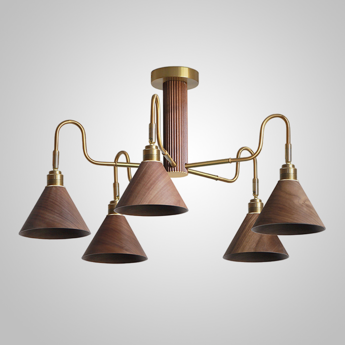 Потолочная люстра DOMENIC D75 Dark Brown by ImperiumLoft