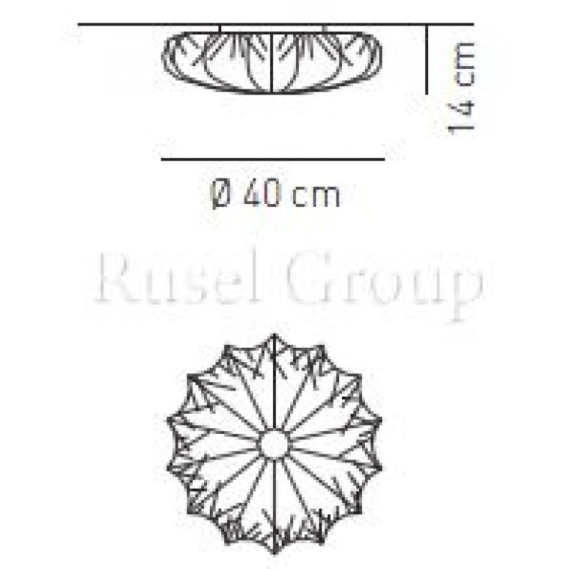 Настенно-потолочный светильник Axo Light MUSE PL 40 ST