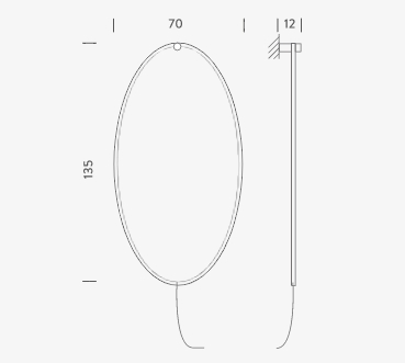Настенный светильник Nemo Ellisse