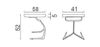 Приставной столик Milosh tendence 700886