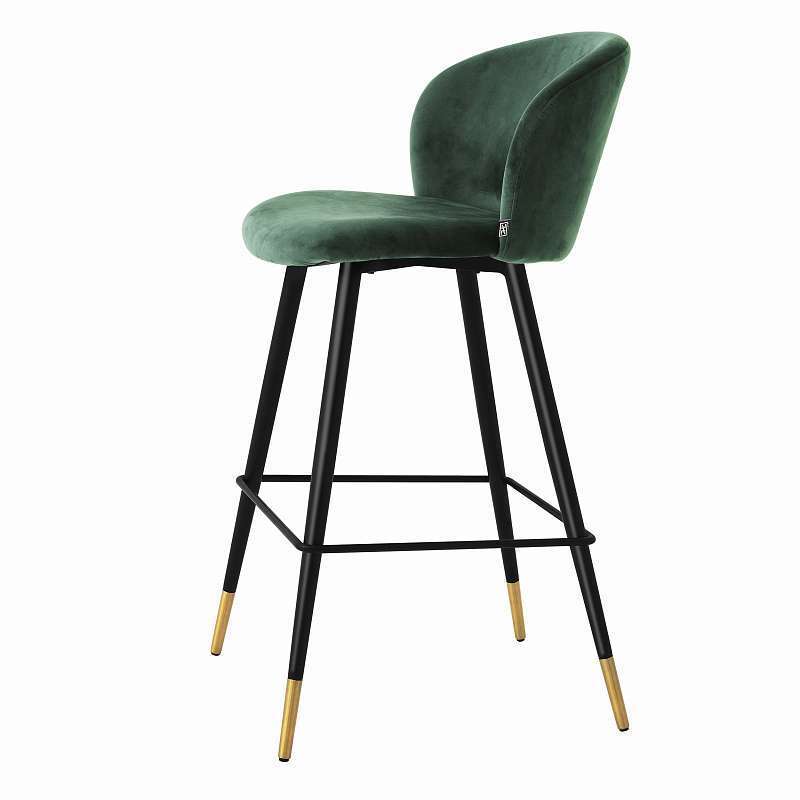 Барный стул Eichholtz Volante dark green velvet 115733