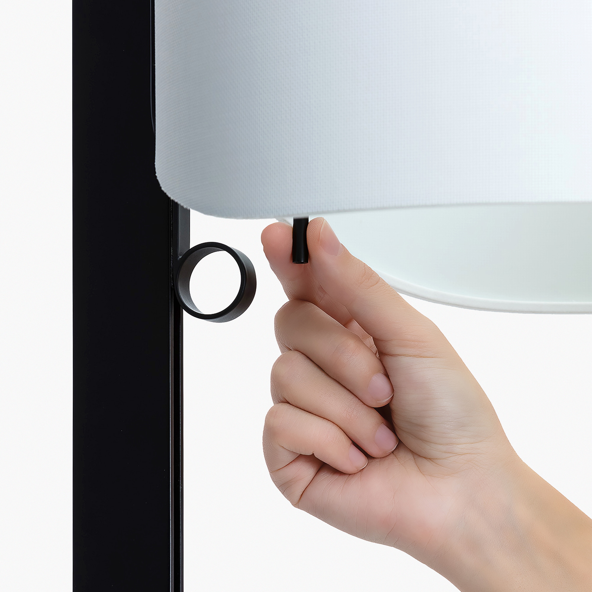 Торшер Stand Up черного и серого цвета E27 20W Faro