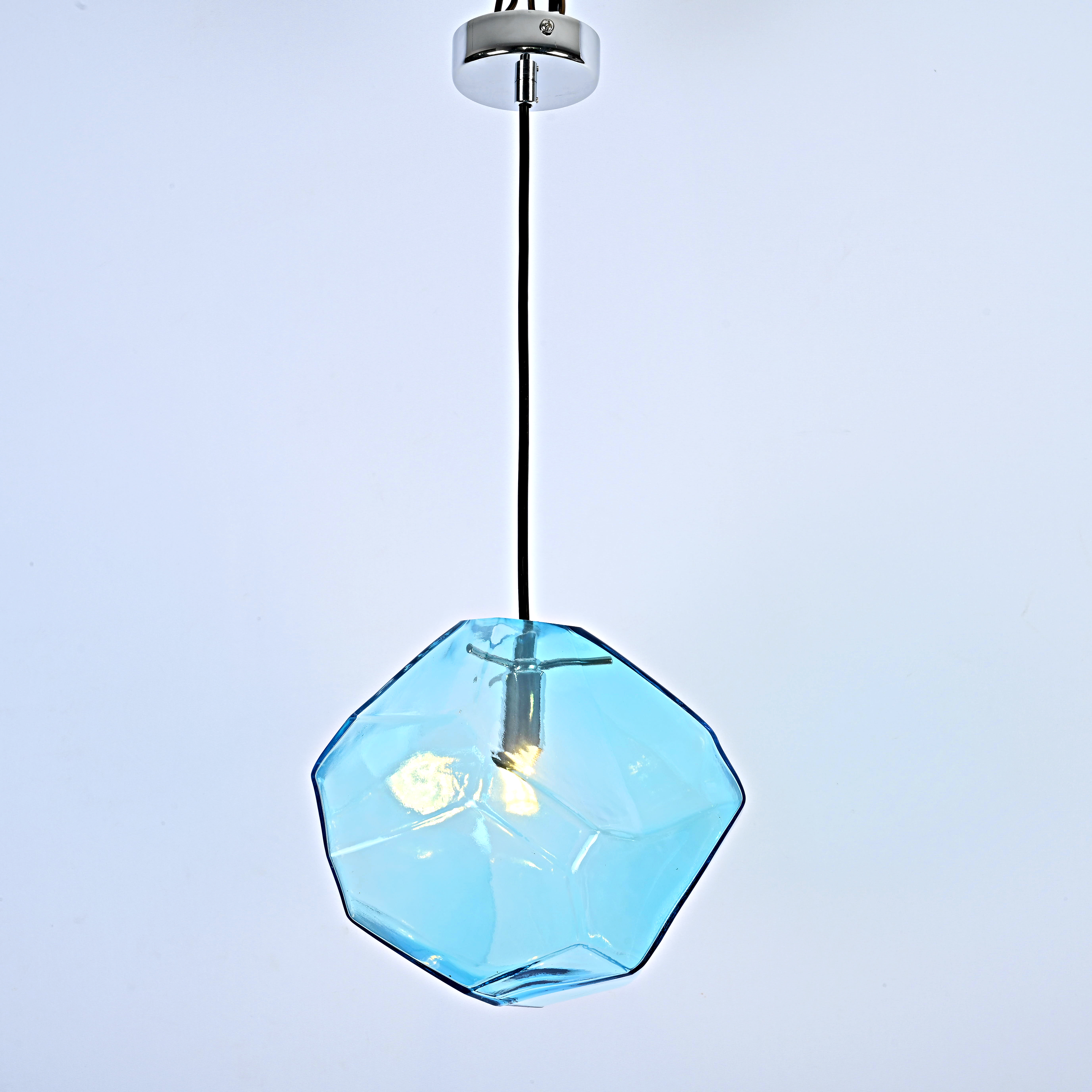 Подвесной Светильник Color Ice Cube Pendant Jevio 1 Голубой By Imperiumloft