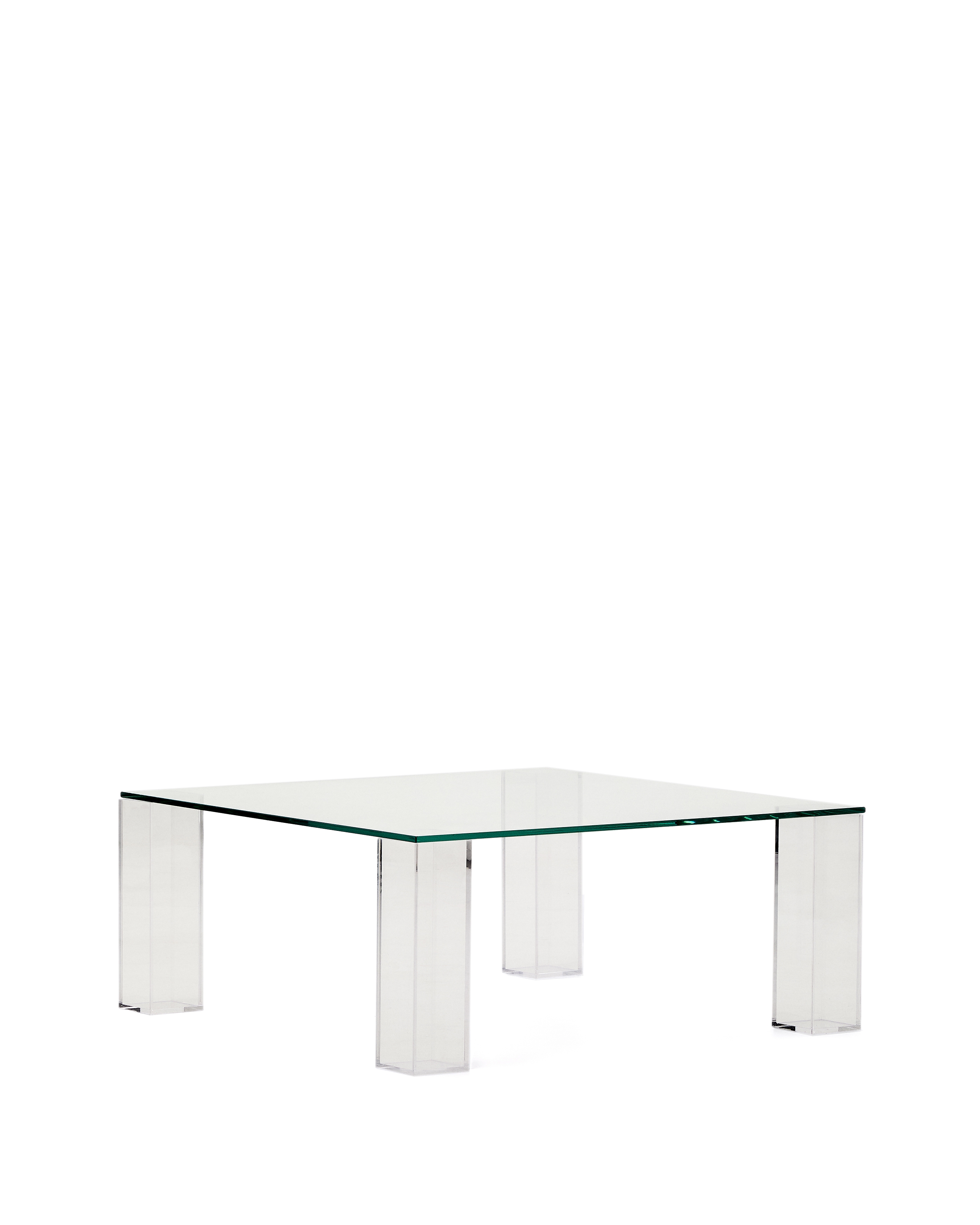 Журнальный столик Adularia из стекла прозрачного цвета 85 x 85 La Forma (ex Julia Grup)