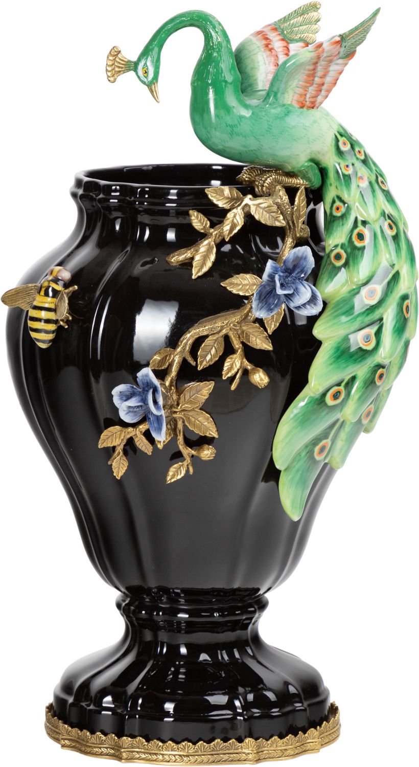 Ваза с павлином Glasar 31G2376/A1186FH/U1