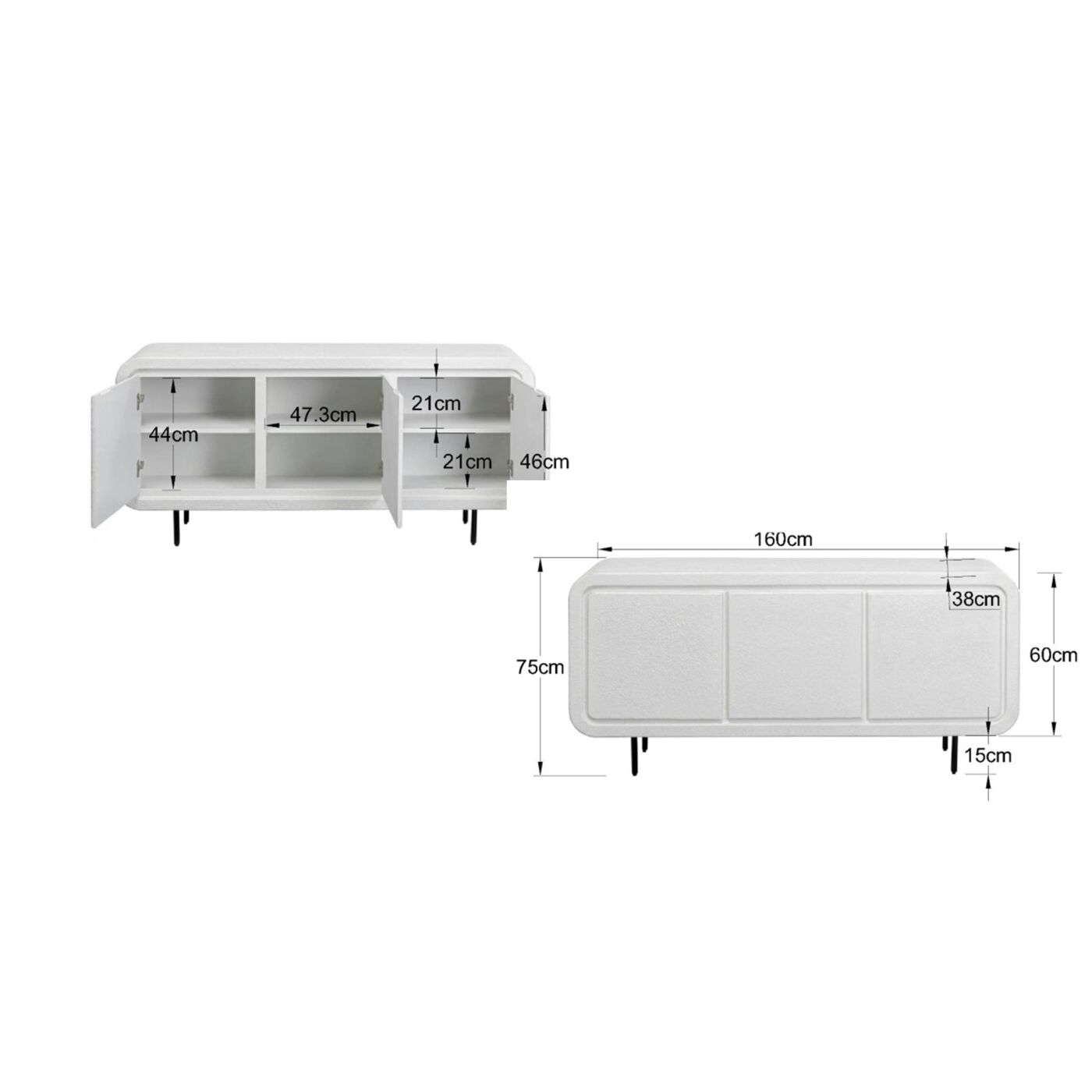 Комод широкий Maribo 160x75 см KARE 87512