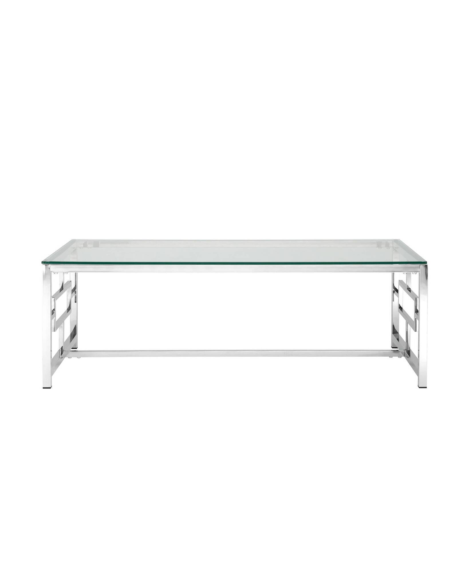 Журнальный стол 120*60 БРУКЛИН серебро Stool Group