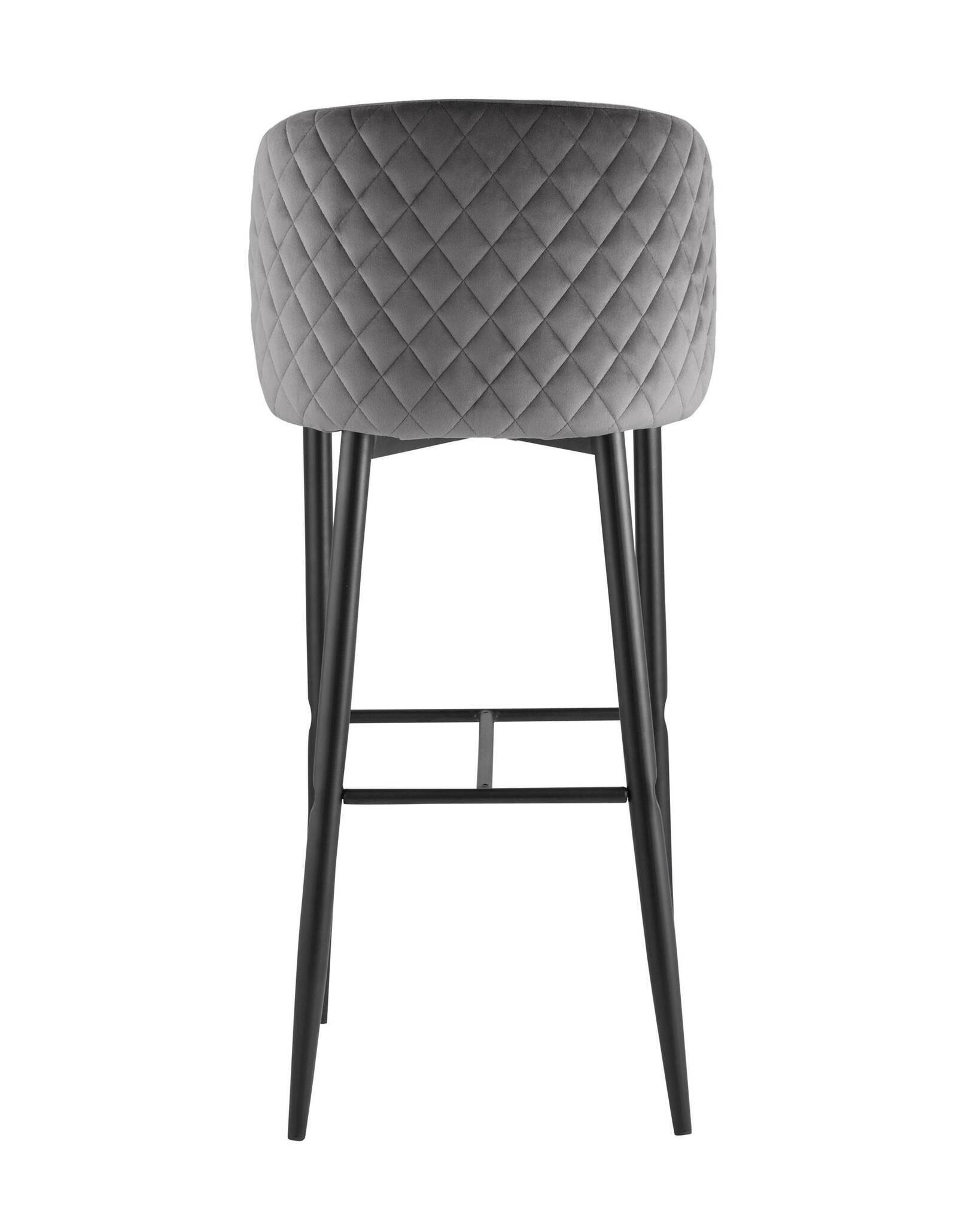 Стул барный Оскар велюр серый Stool Group