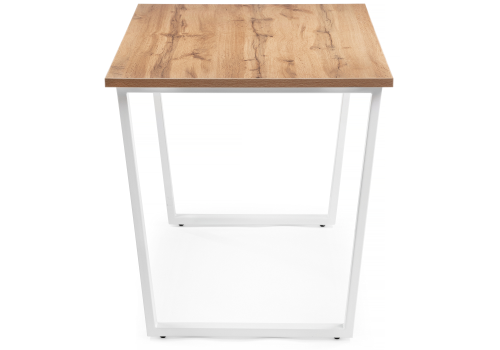 Стол деревянный Woodville Лота Лофт 140 25 мм дуб вотан / белый матовый 489651