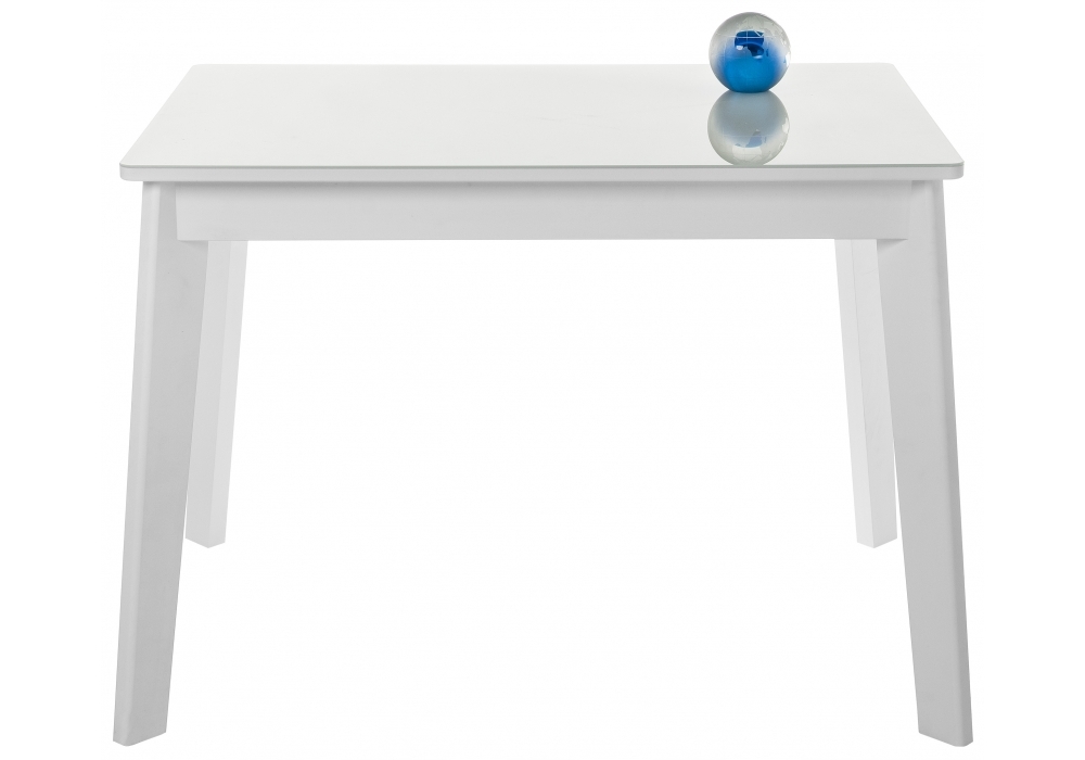 Стол стеклянный Woodville Арья белый / шагрень белая 462408