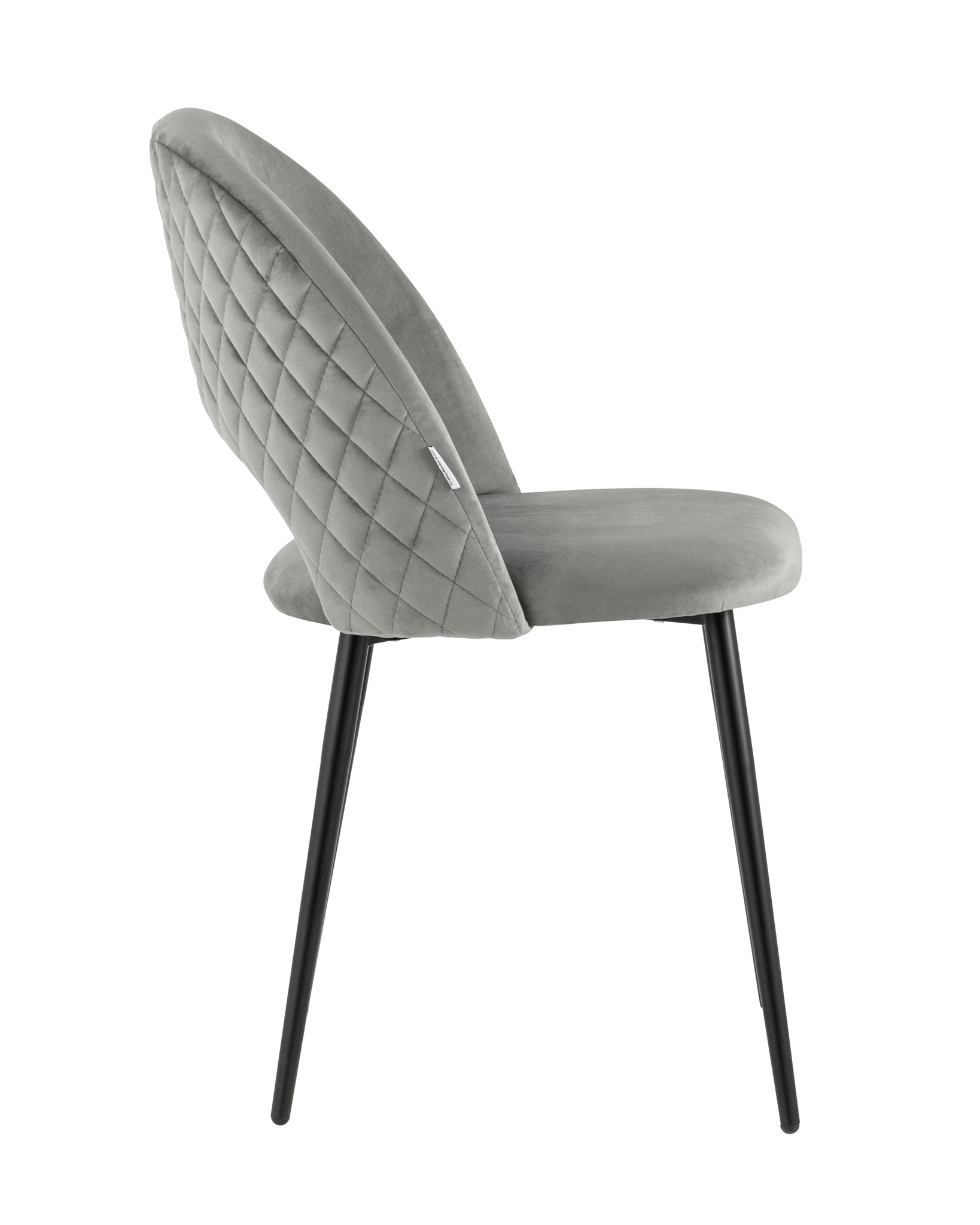Стул Меган NEW велюр с ромбами серый Stool Group