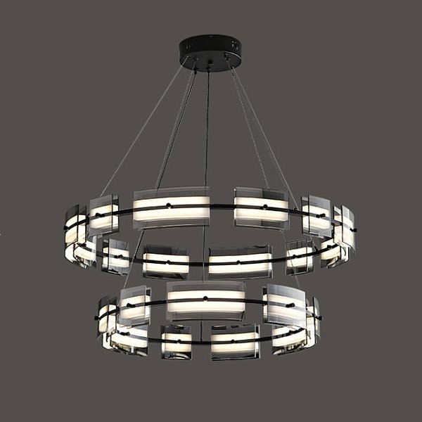 Подвесная люстра BRIAND D61+81 Black by ImperiumLoft