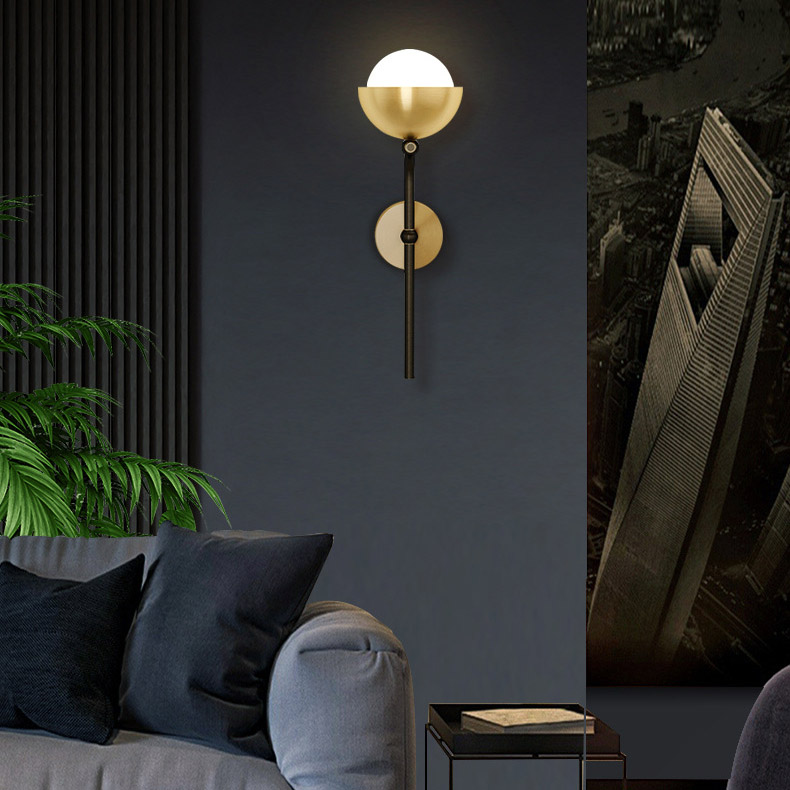 Настенный светильник FABIANA WALL Brass Black by ImperiumLoft