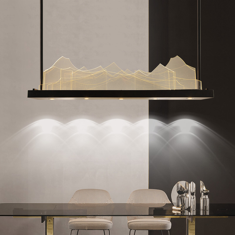 Подвесной реечный светильник MOUNT L95 by ImperiumLoft