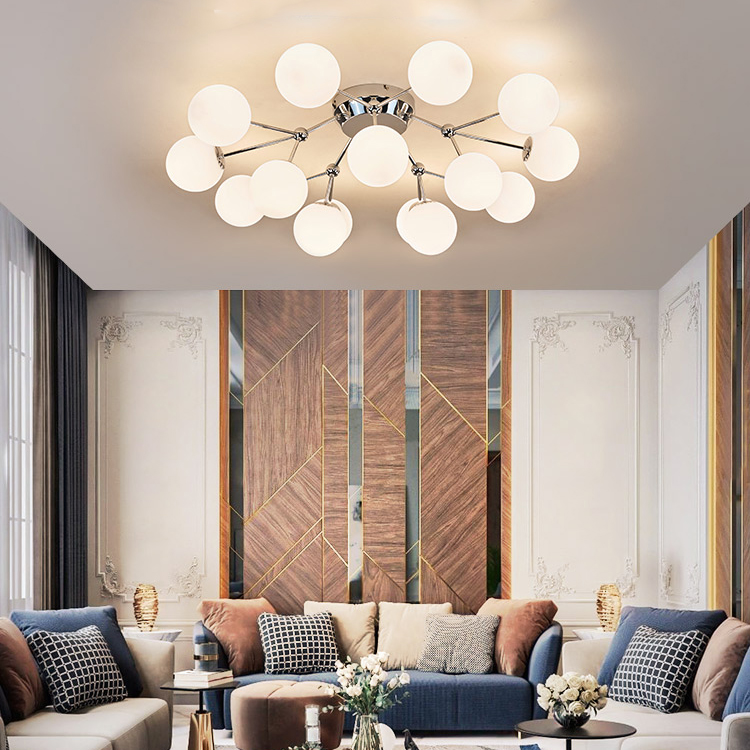 Потолочная люстра MARTIAL L15 Chrome by ImperiumLoft