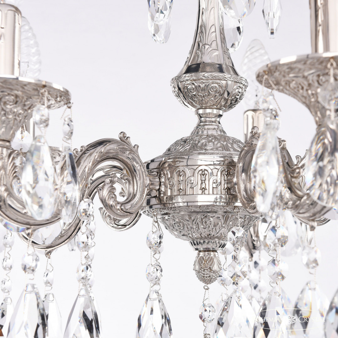 Люстра бронзовая с хрусталём 71101/5/125 A Ni