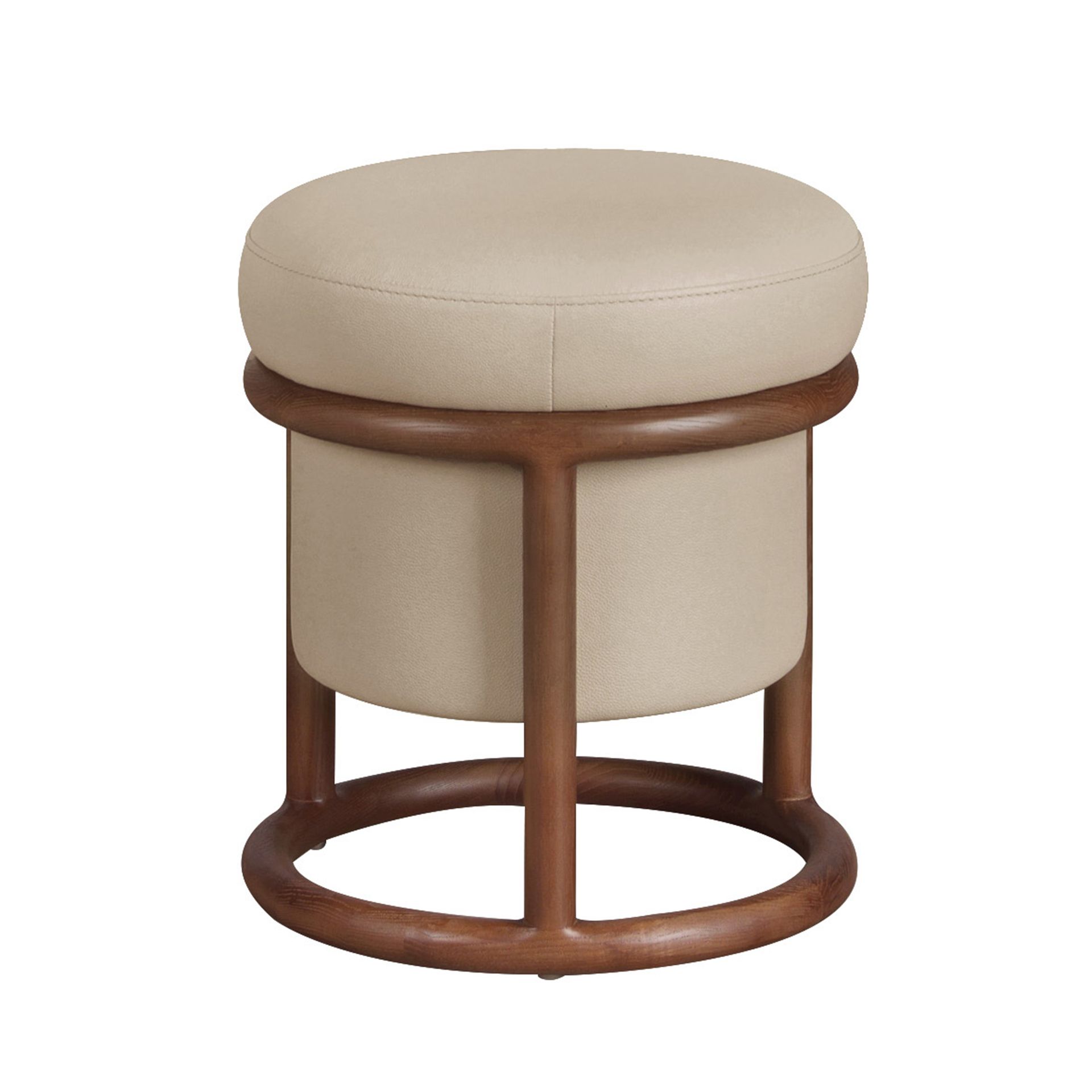 Пуф 5176 из экокожи цвета норки Angel Cerda