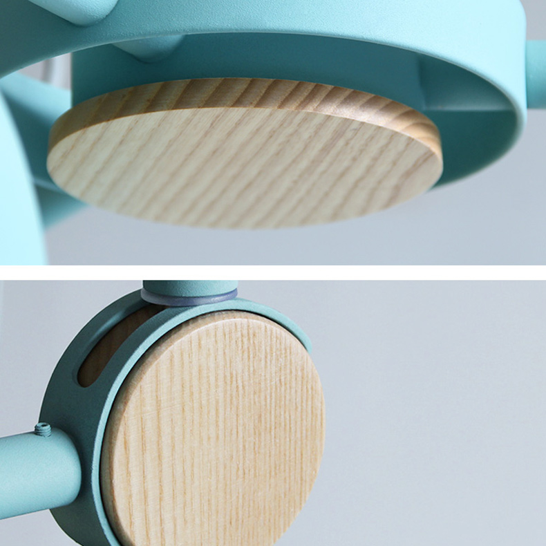 Потолочная люстр на штанге ROLLA 8 blueice by ImperiumLoft