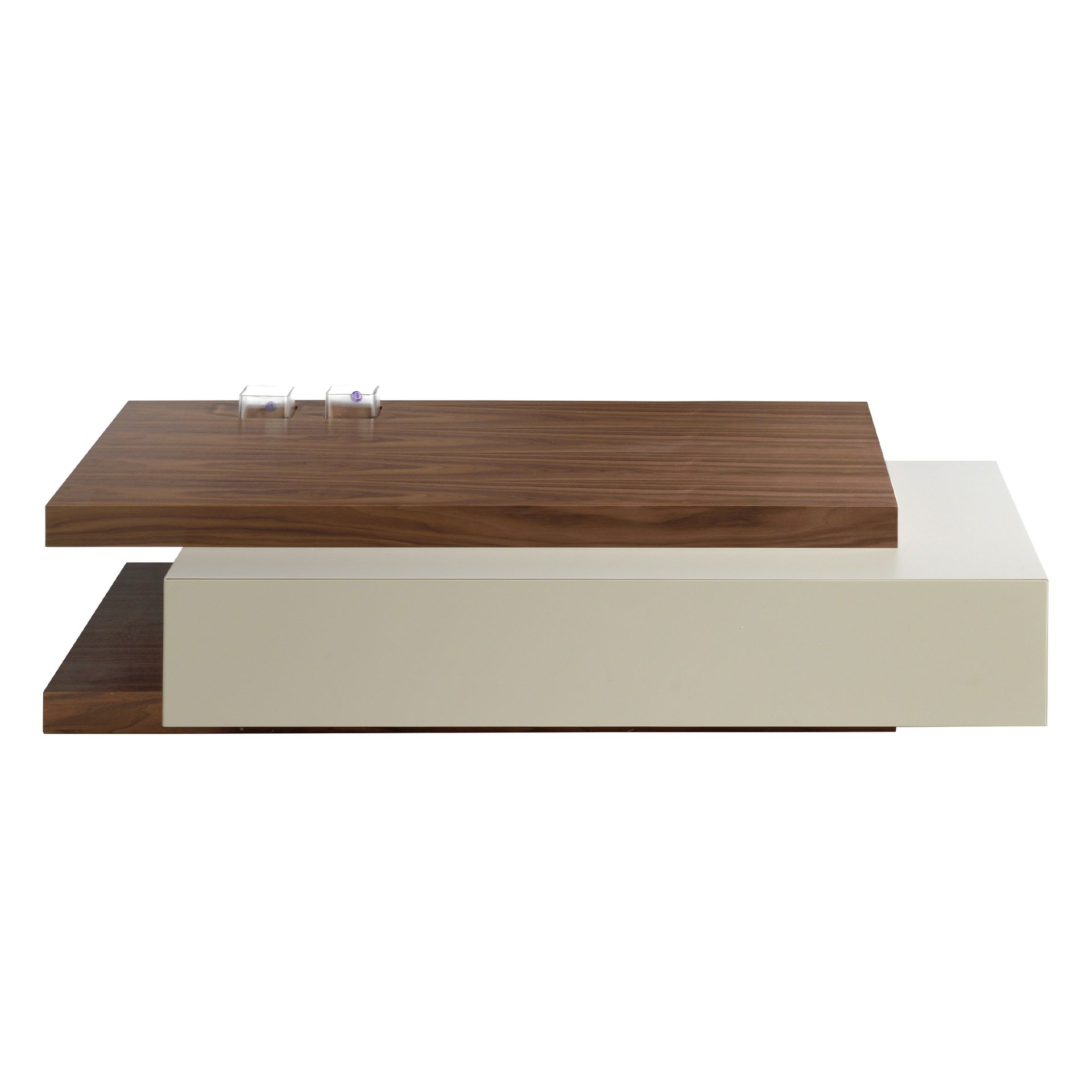 Журнальный столик 2105/HE-CT140 из орехового дерева и дымчатого МДФ Angel Cerda