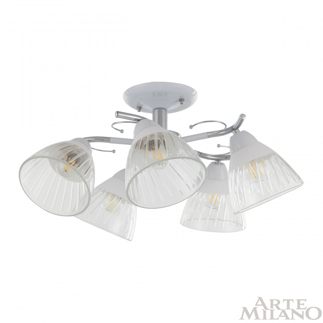 Люстра с плафонами 320306/5 WT+CR Arte Milano