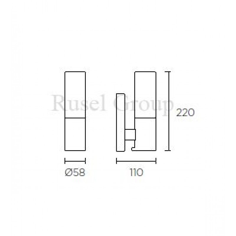 Настенный светильник Leds C4 DREDSDE ON AP