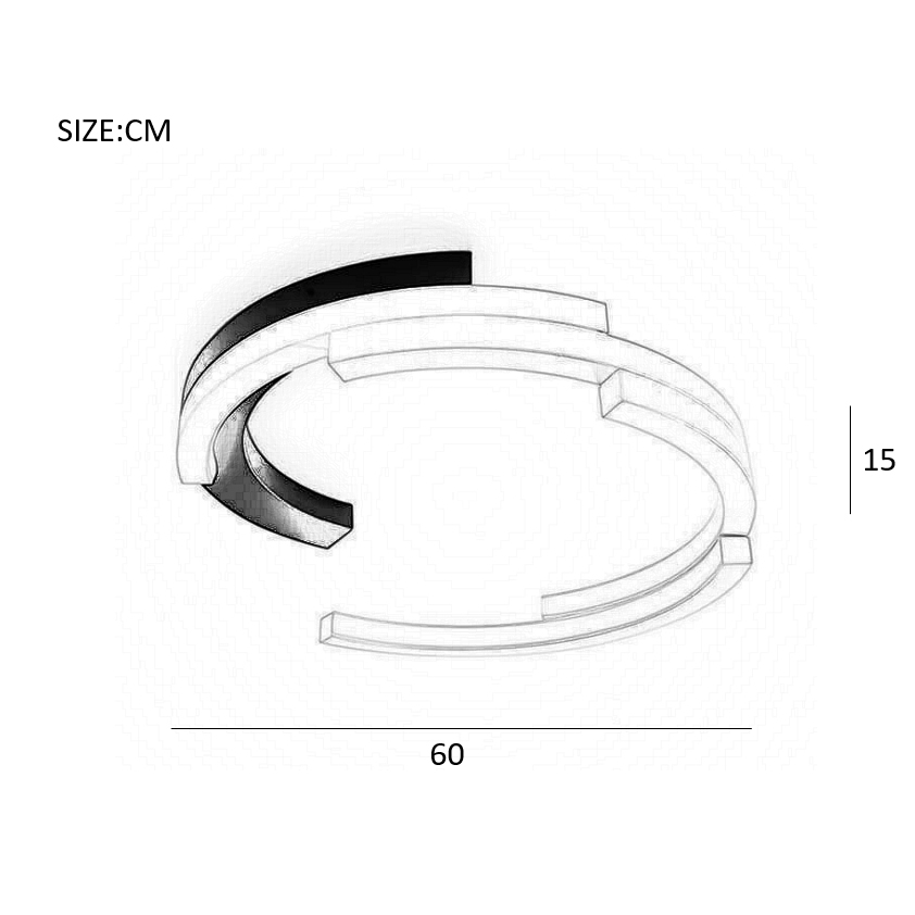 Потолочная Люстра Vima D60 Basic Black By Imperiumloft