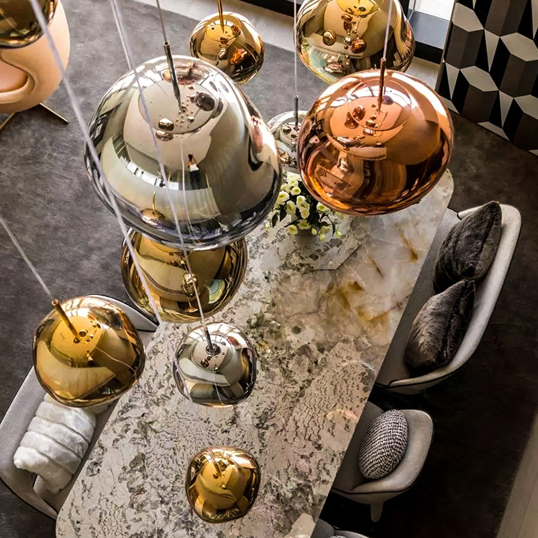 Подвесной светильник Tom Dixon Melt Pendant Silver D20 by ImperiumLoft