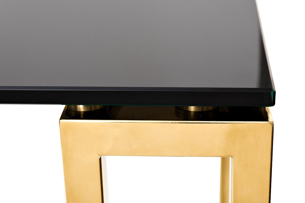Консоль черное стекло/золото Garda Decor 13RXC3049-GOLD