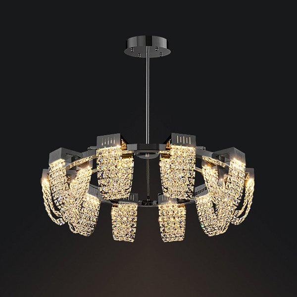 Потолочная люстра ALVARIN D95 Black by ImperiumLoft