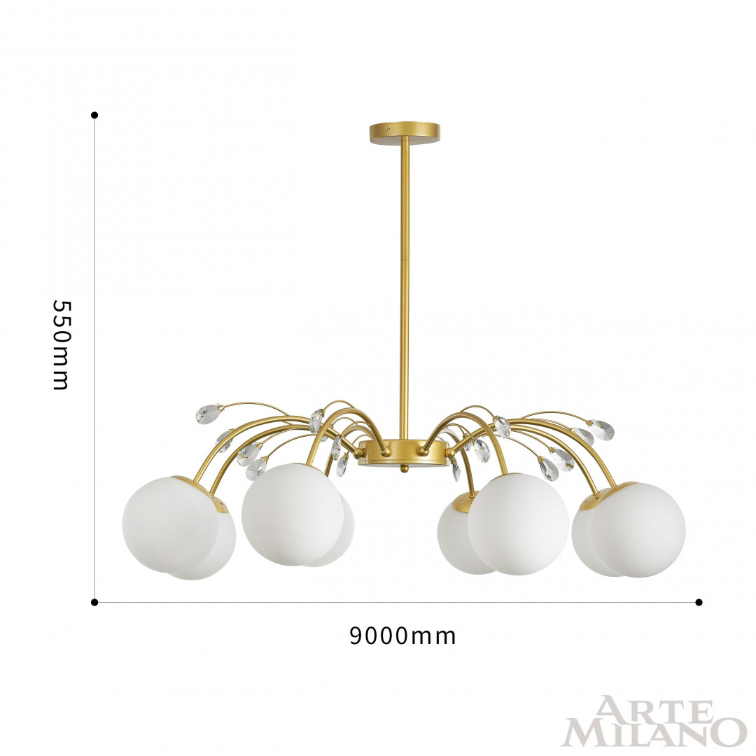 Люстра 273802/8 GD Arte Milano