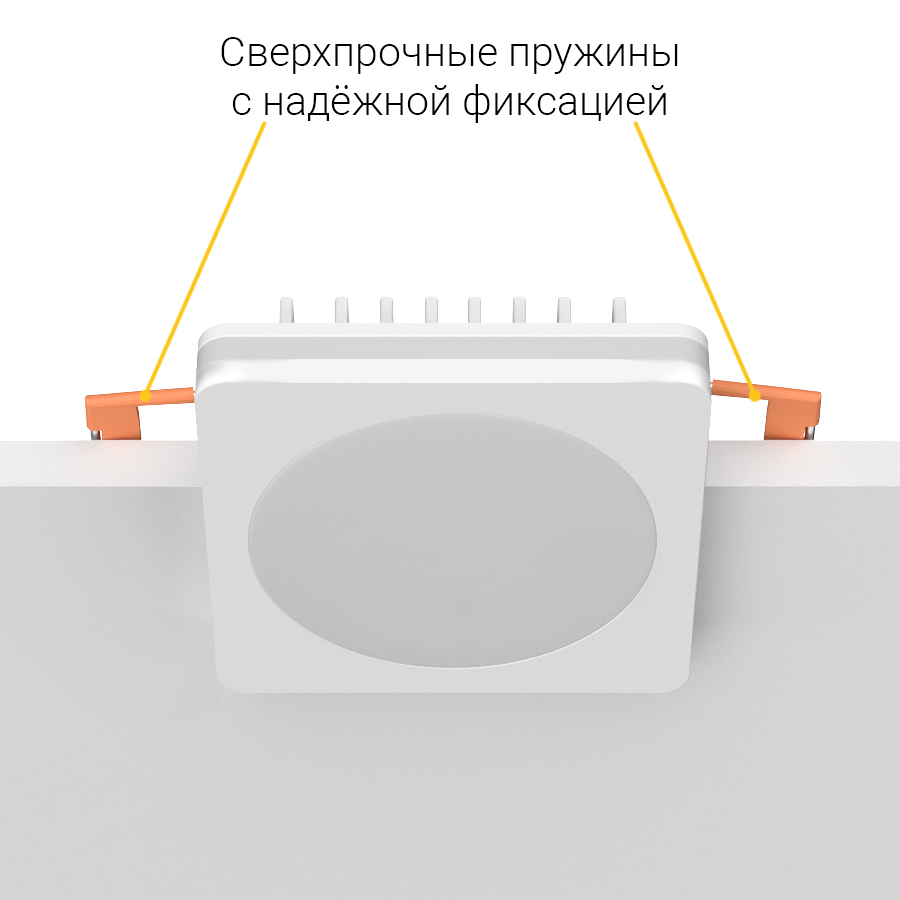 Встраиваемый светодиодный светильник Ledron LIP0906-5W-F 3000K White