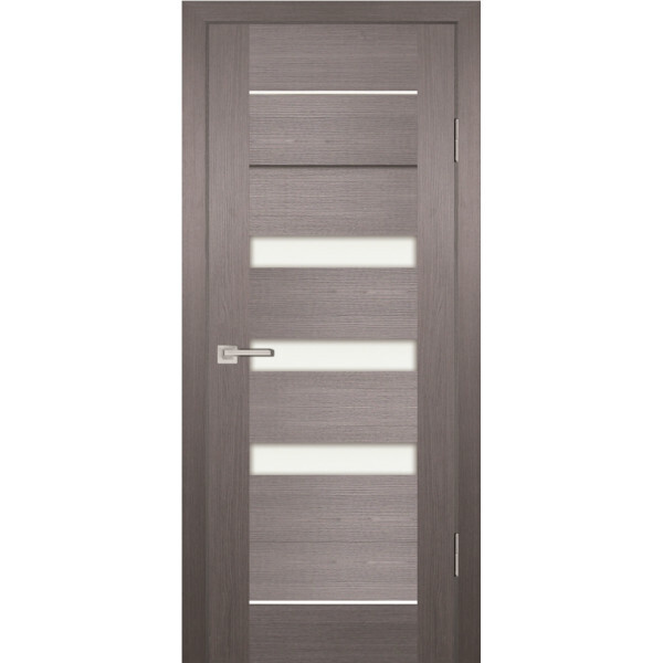 Межкомнатная дверь Graf PS-18 белый сатинат Грей Мелинга (1900 х 600)