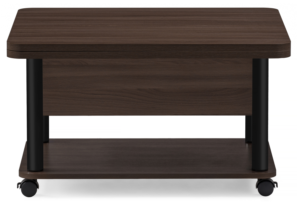Стол-трансформер Woodville Виват темный венге / черный 402950