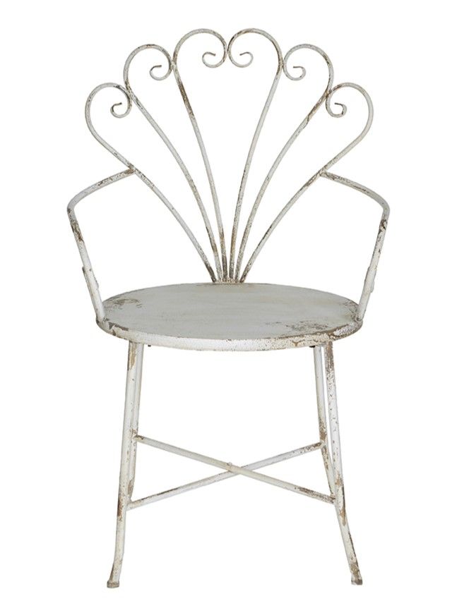 Кресло кованое Прованс Glasar D7204