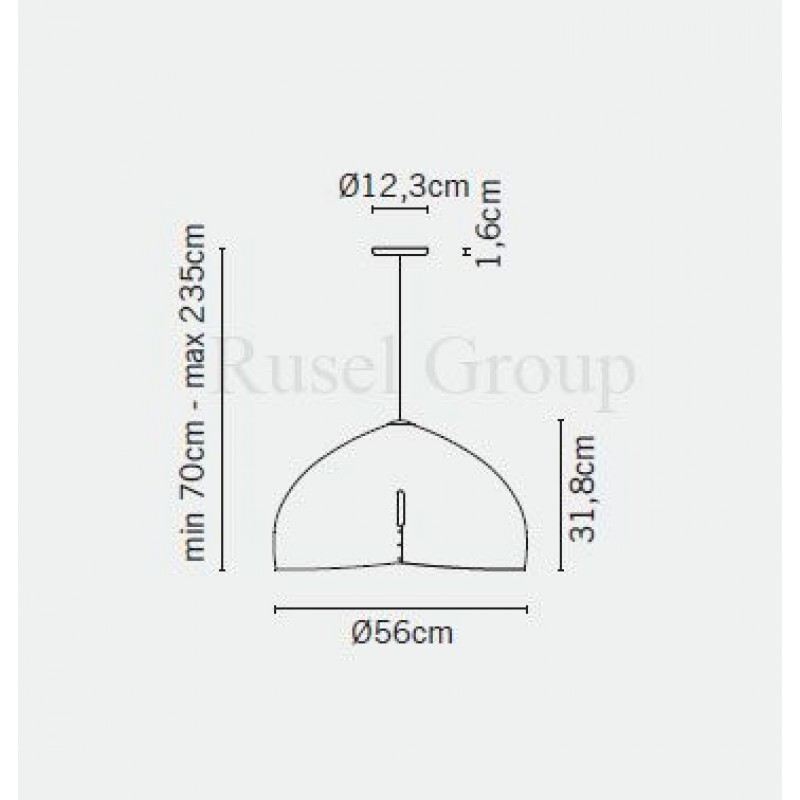 Подвесной светильник Fabbian Oru F25 A03 43